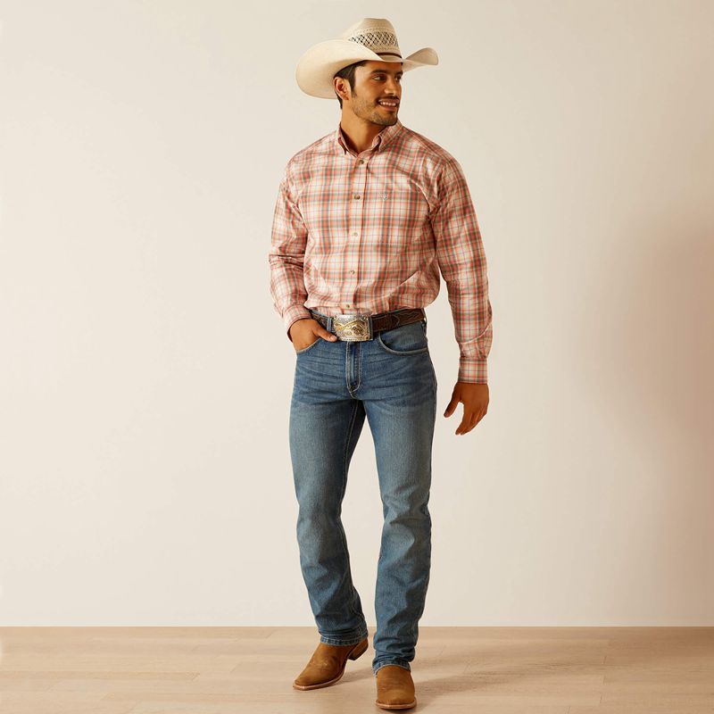 Ariat Pro Series Knox Classic Fit Shirt Koralowe Polska | RZSMGH-482