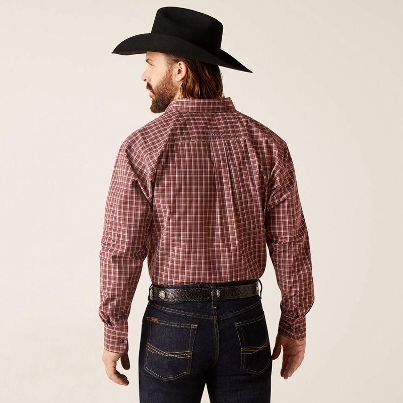 Ariat Pro Series Nicco Classic Fit Shirt Brązowe Polska | IXDTWY-529