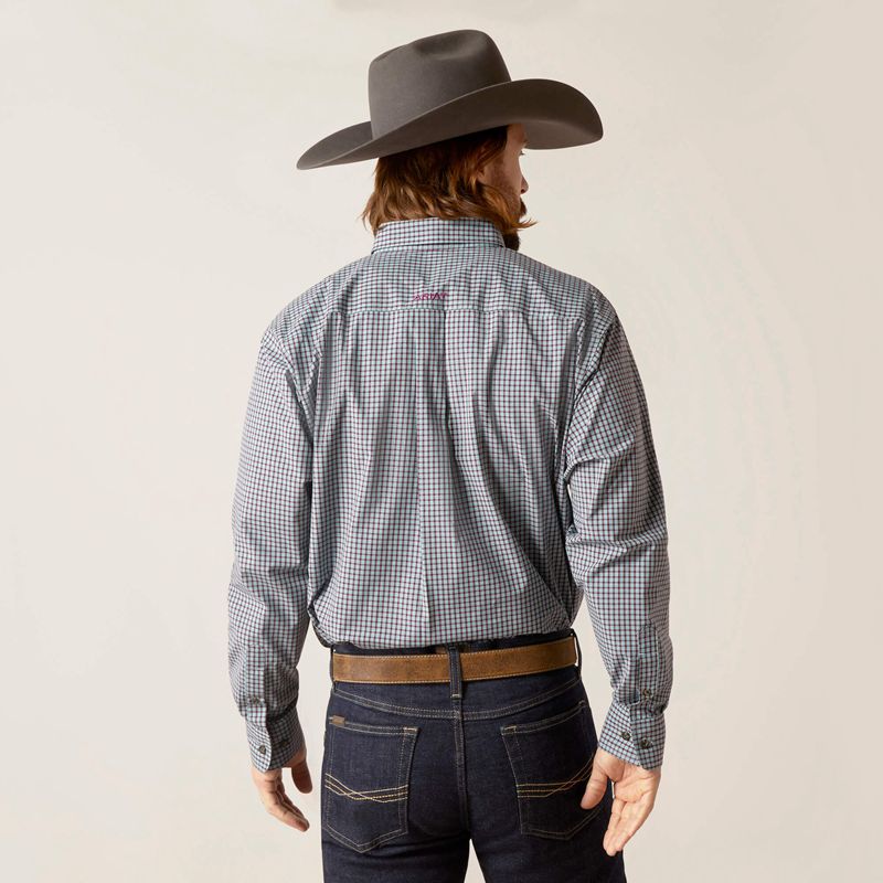 Ariat Pro Series Sullivan Classic Fit Shirt Niebieskie Polska | SDRVNE-964