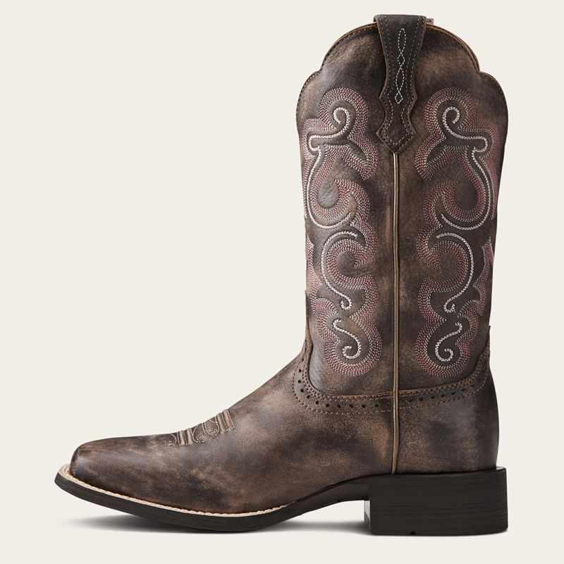 Ariat Quickdraw Western Boot Czekolada Polska | NJOTEX-480