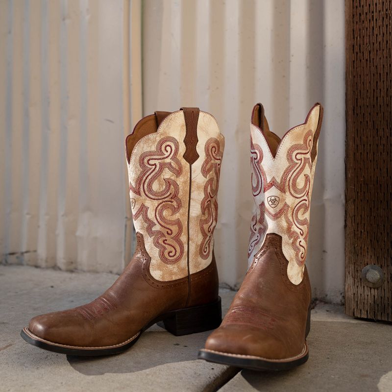 Ariat Quickdraw Western Boot Sandstorm Polska | WJKBLP-019