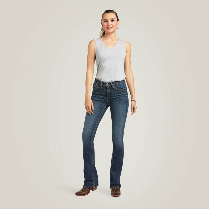 Ariat R.E.A.L. High Rise Fernanda Boot Cut Jean Arkansas Polska | EOKWDF-760