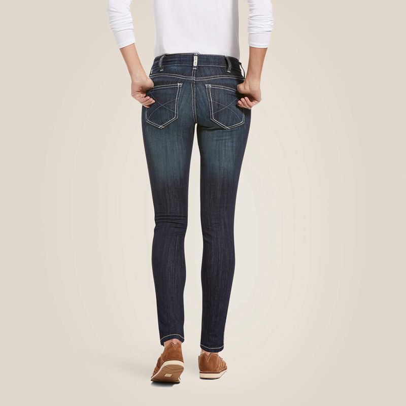 Ariat R.E.A.L. Mid Rise Stretch Outseam Ella Skinny Jean Celestial Polska | ENSCHX-650