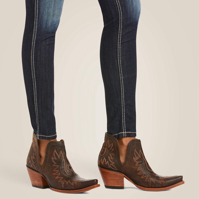 Ariat R.E.A.L. Mid Rise Stretch Outseam Ella Skinny Jean Celestial Polska | ENSCHX-650