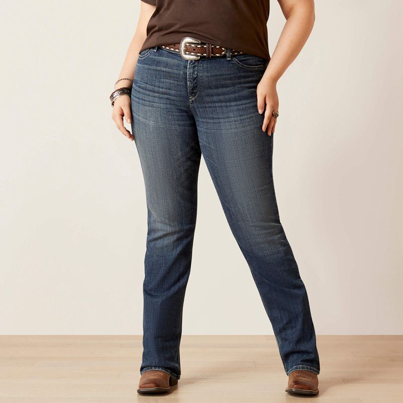 Ariat R.E.A.L. Perfect Rise Madyson Straight Jean Arkansas Polska | QPAHYS-975