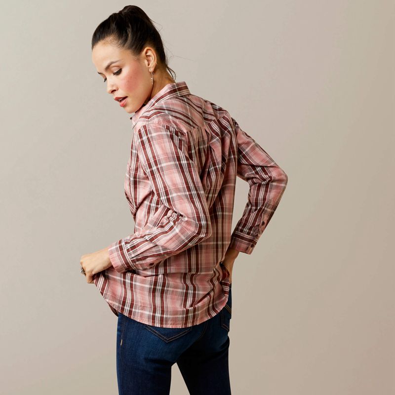 Ariat Real Billie Rae Shirt Saguaro Plaid Polska | ZMLSAG-894