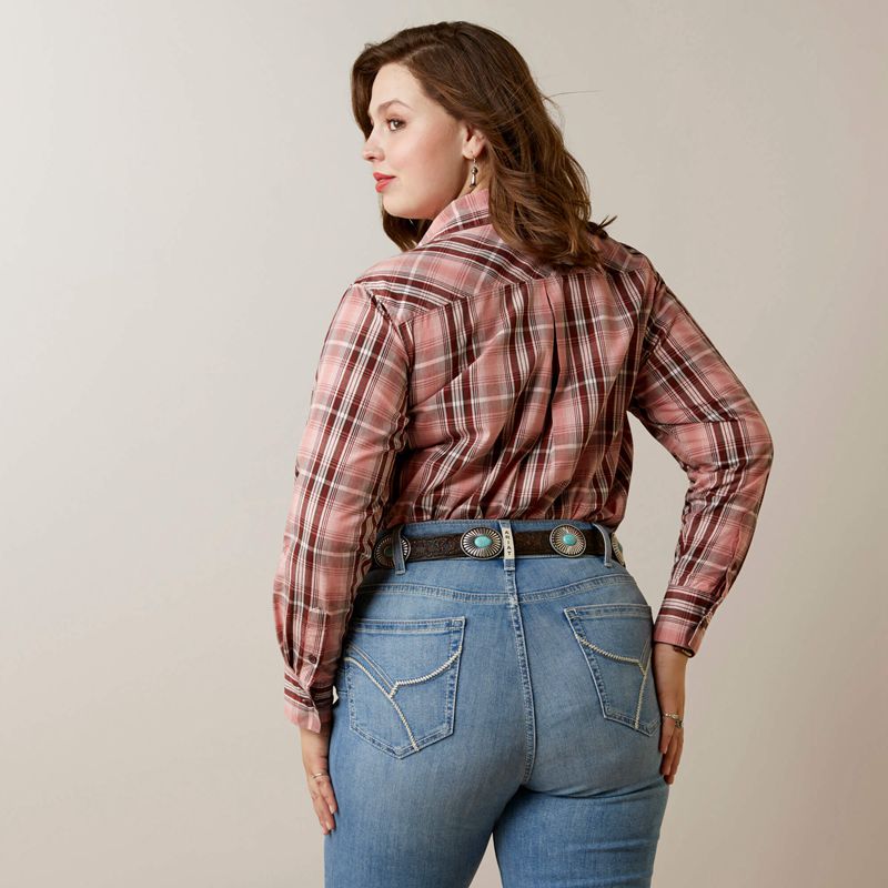 Ariat Real Billie Rae Shirt Saguaro Plaid Polska | ZMLSAG-894