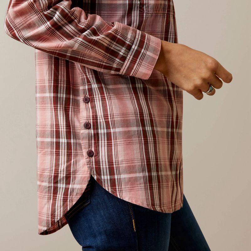 Ariat Real Billie Rae Shirt Saguaro Plaid Polska | ZMLSAG-894