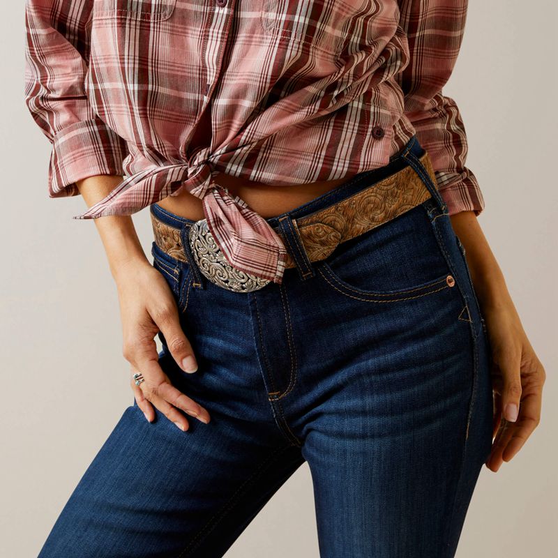 Ariat Real Billie Rae Shirt Saguaro Plaid Polska | ZMLSAG-894