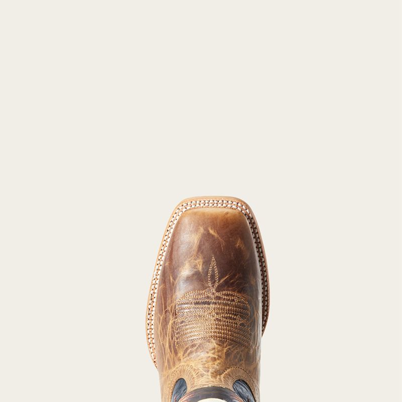 Ariat Real Deal Western Boot Dusted Wheat Polska | LPQKGJ-253