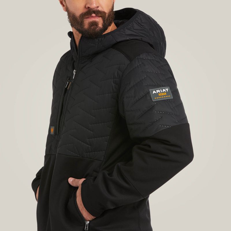 Ariat Rebar Cloud 9 Insulated Jacket Czarne Polska | ULOTAI-419