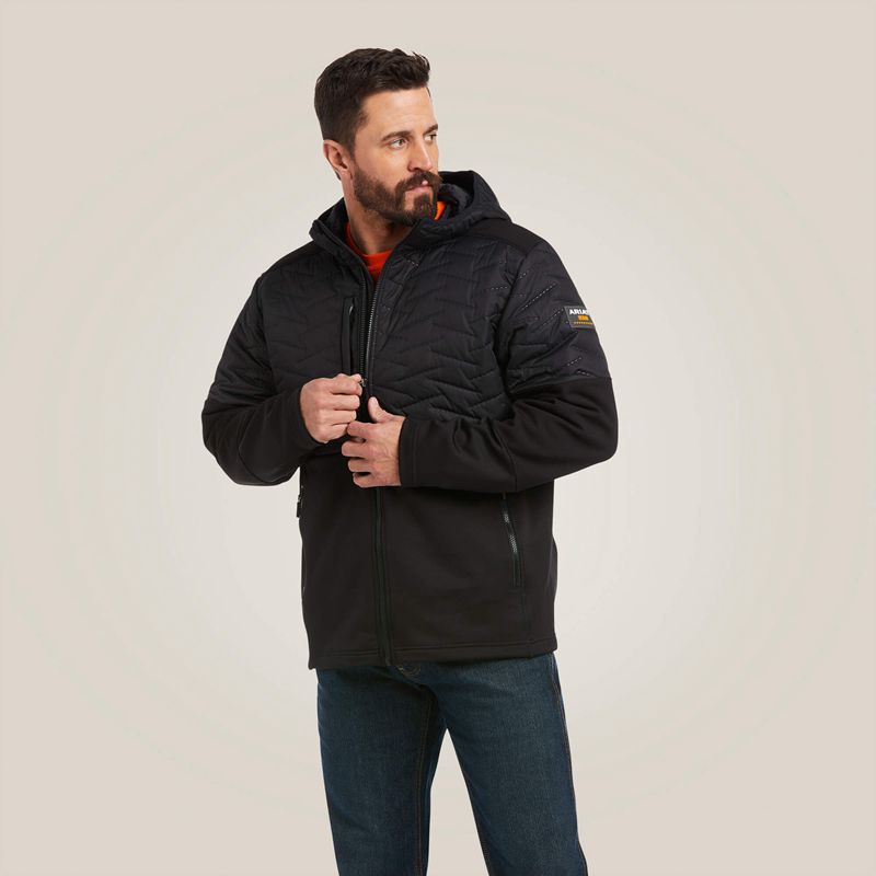 Ariat Rebar Cloud 9 Insulated Jacket Czarne Polska | ULOTAI-419