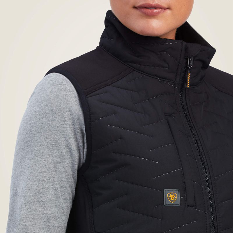 Ariat Rebar Cloud 9 Insulated Vest Czarne Polska | SXBJPD-508