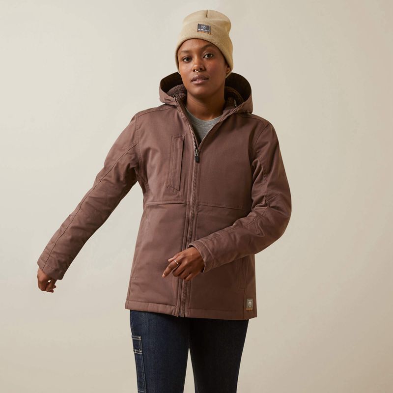 Ariat Rebar Duracanvas Insulated Jacket Peppercorn Polska | BGZFKS-624