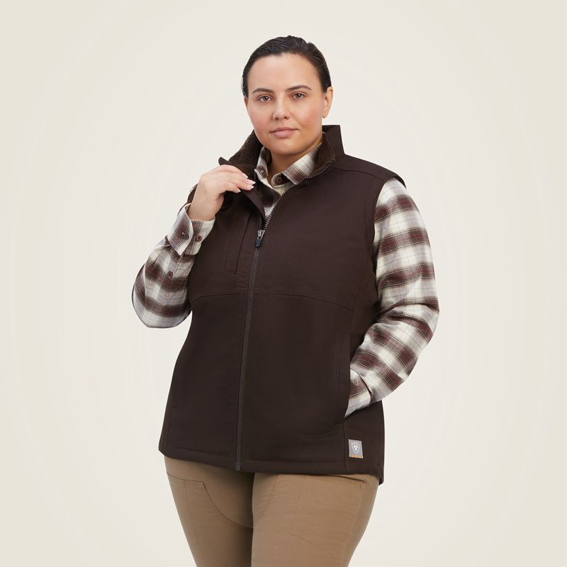 Ariat Rebar Duracanvas Insulated Vest Mole Polska | IURMOW-253