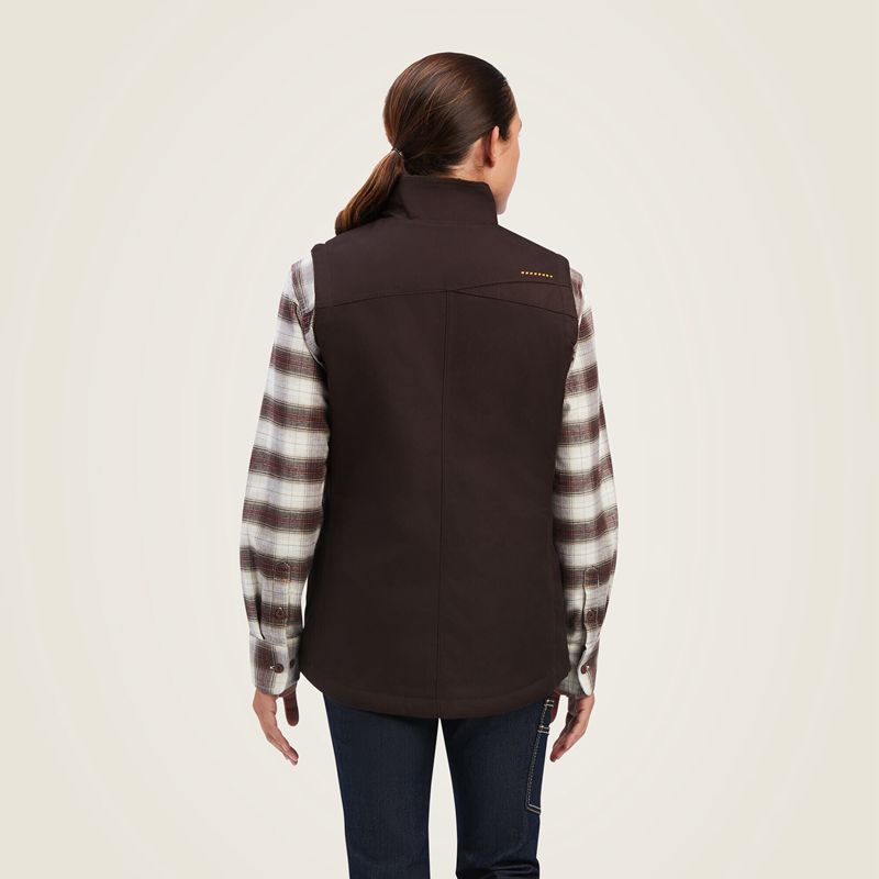 Ariat Rebar Duracanvas Insulated Vest Mole Polska | IURMOW-253