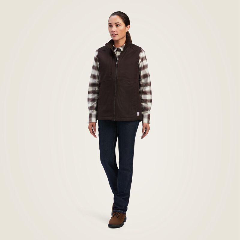 Ariat Rebar Duracanvas Insulated Vest Mole Polska | IURMOW-253