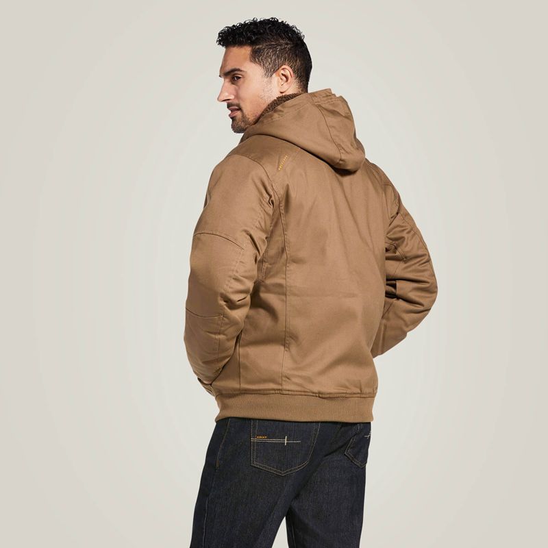 Ariat Rebar Duracanvas Jacket Khaki Polska | ERIOPB-872