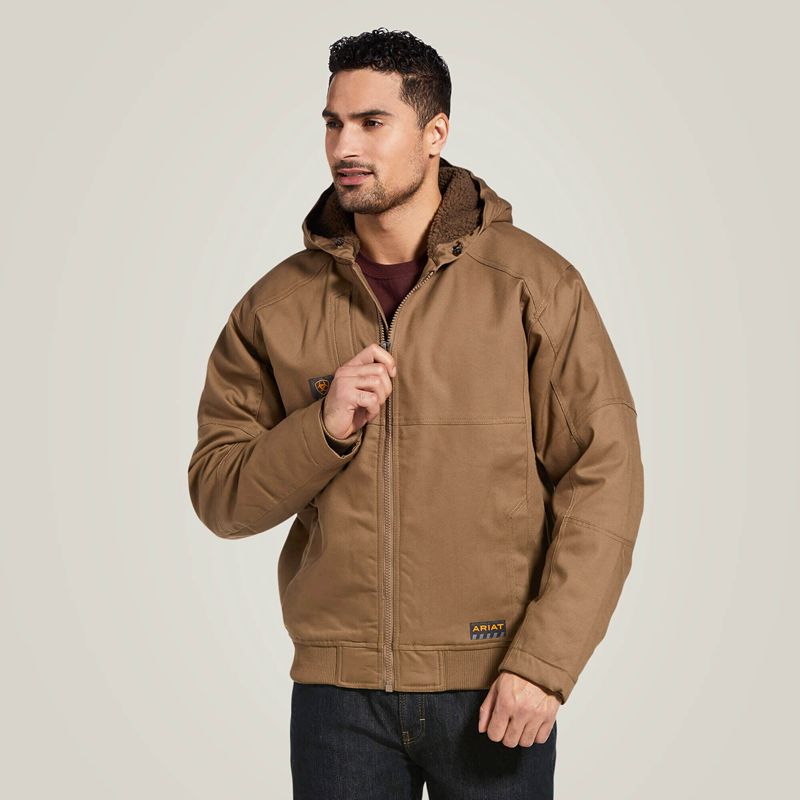 Ariat Rebar Duracanvas Jacket Khaki Polska | ERIOPB-872