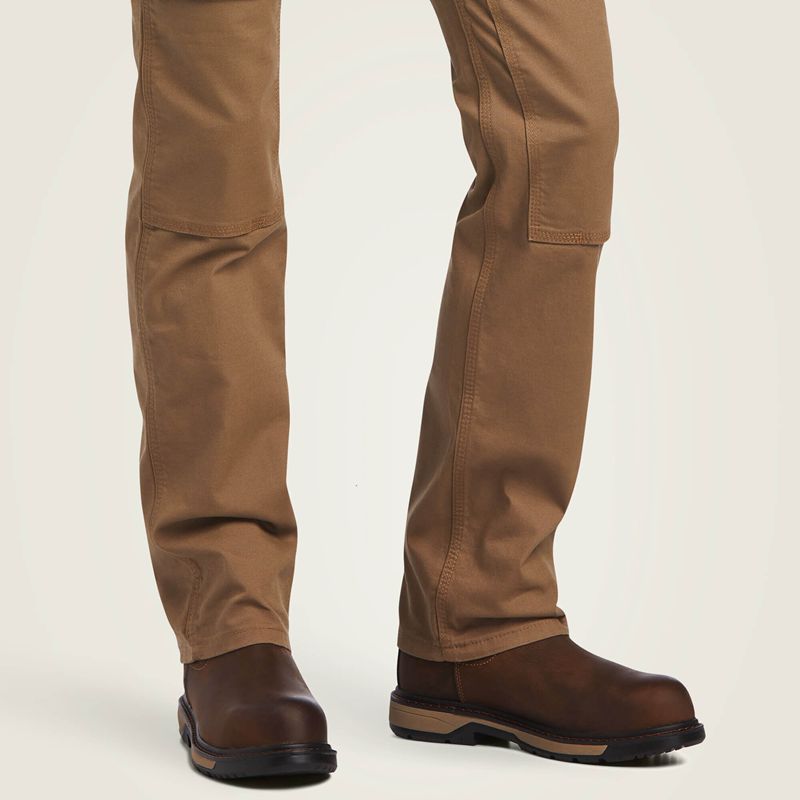 Ariat Rebar Durastretch Made Tough Double Front Pant Khaki Polska | PWXSLC-683