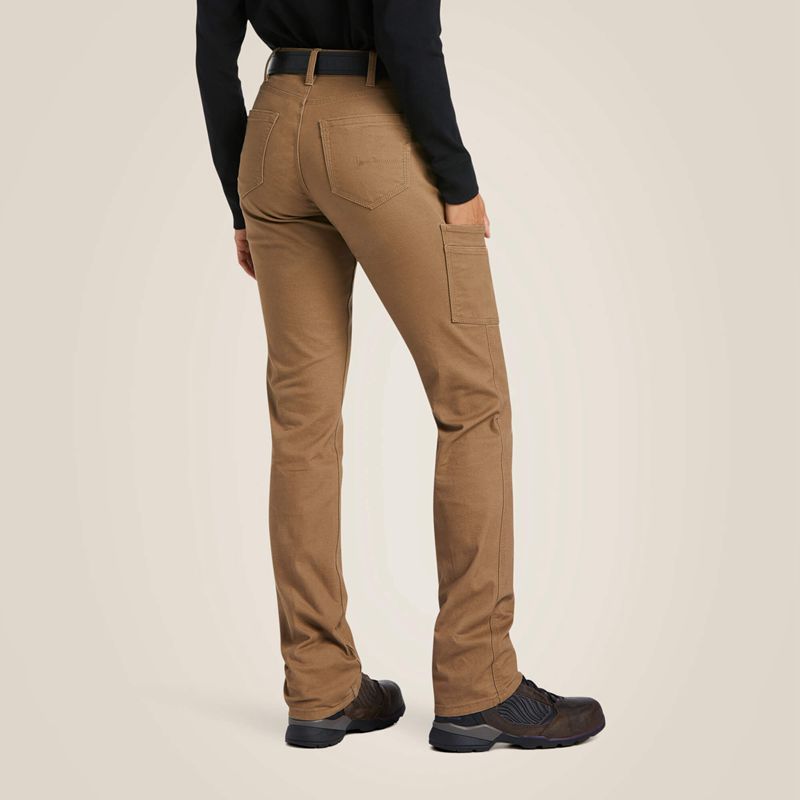 Ariat Rebar Durastretch Made Tough Straight Leg Pant Khaki Polska | YARMZC-905