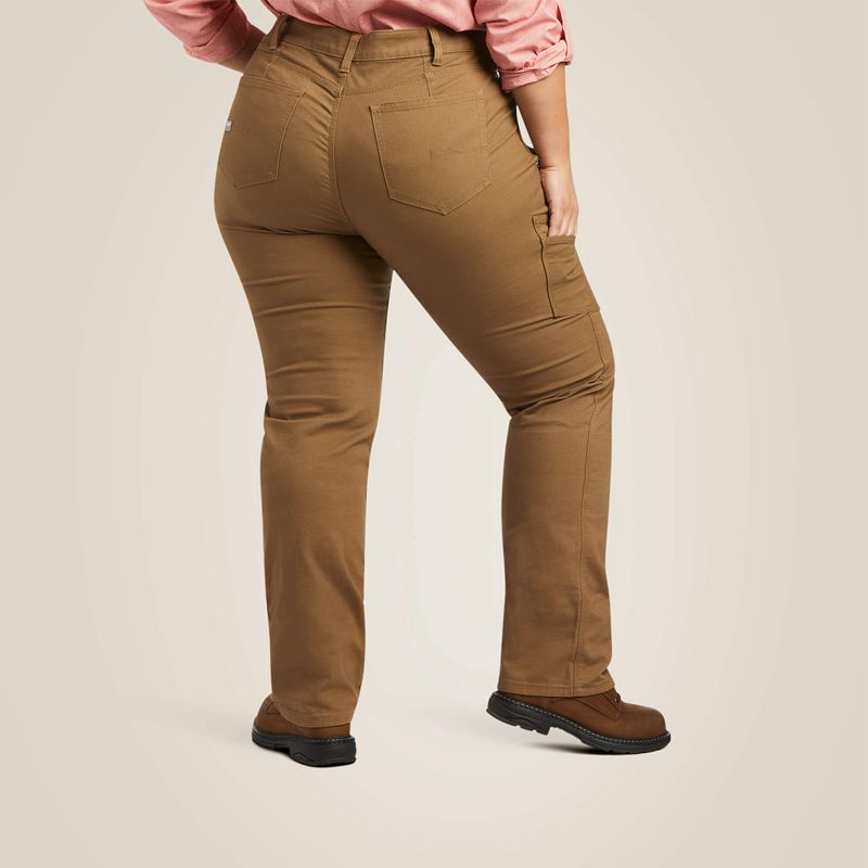 Ariat Rebar Durastretch Made Tough Straight Leg Pant Khaki Polska | YARMZC-905