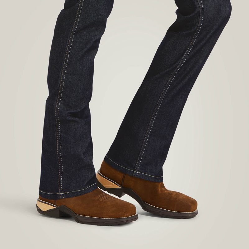 Ariat Rebar Durastretch Raven Straight Leg Jean Rinse Polska | FONIBW-723