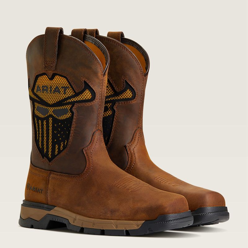 Ariat Rebar Flex Western Venttek Incognito Work Boot Ciemny Polska | OLTVGY-260