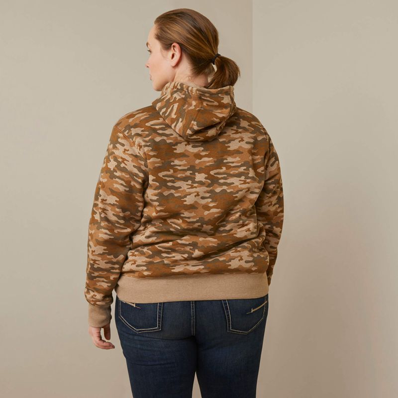 Ariat Rebar Graphic Printed Hoodie Camo Polska | RXUIKY-608