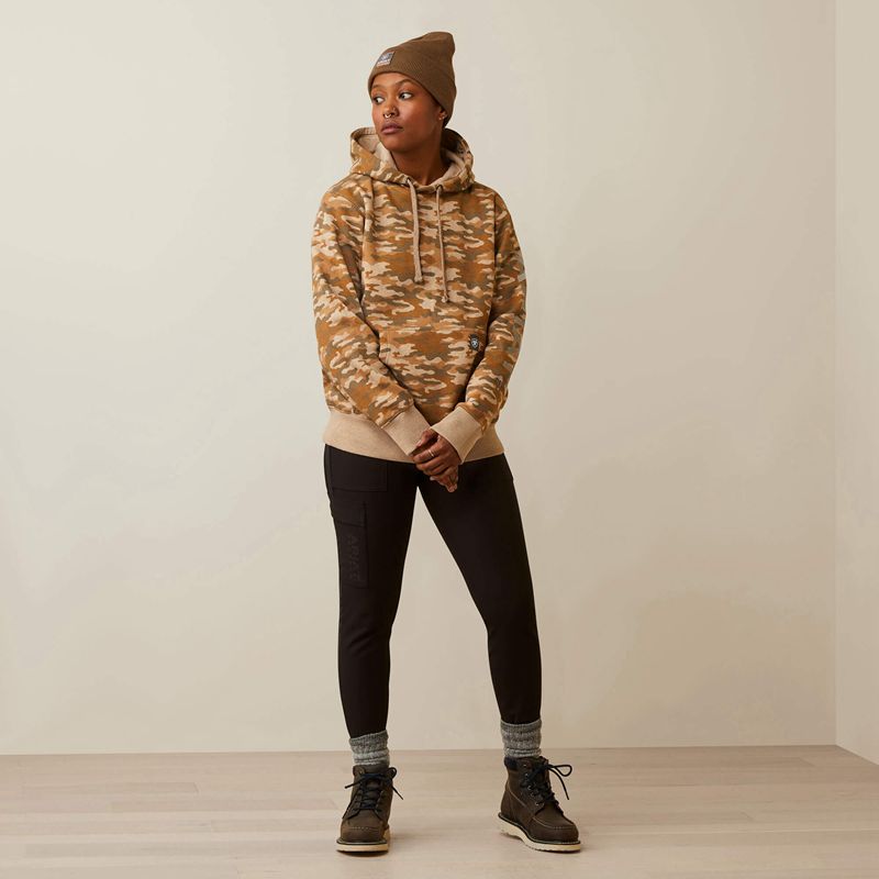 Ariat Rebar Graphic Printed Hoodie Camo Polska | RXUIKY-608