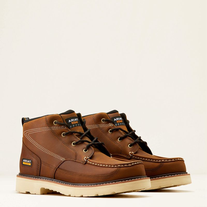 Ariat Rebar Lift Chukka Work Boot Brązowe Polska | DFCROS-954