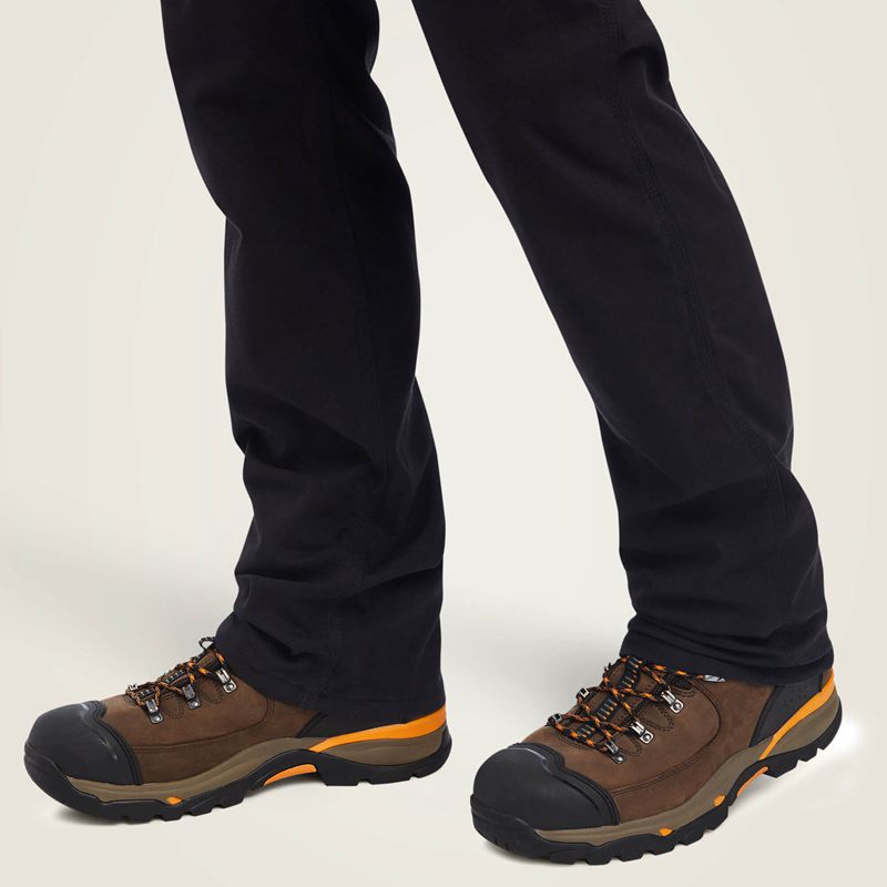 Ariat Rebar M4 Low Rise Durastretch Made Tough Stackable Straight Leg Pant Czarne Polska | WUKCYZ-159