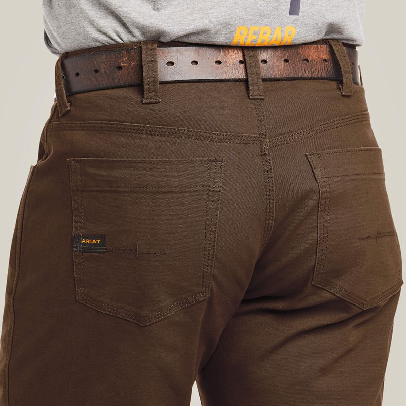 Ariat Rebar M4 Low Rise Durastretch Made Tough Stackable Straight Leg Pant Wren Polska | GJOTKB-087