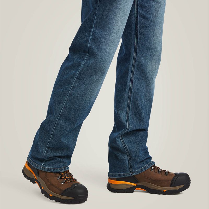 Ariat Rebar M5 Durastretch Basic Stackable Straight Leg Jean Edgewood Polska | LIQHBR-072