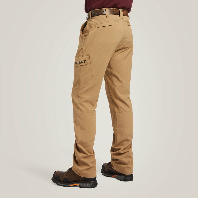 Ariat Rebar M5 Straight Work Flow Ultralight Stackable Straight Leg Pant Khaki Polska | XSJTYQ-047