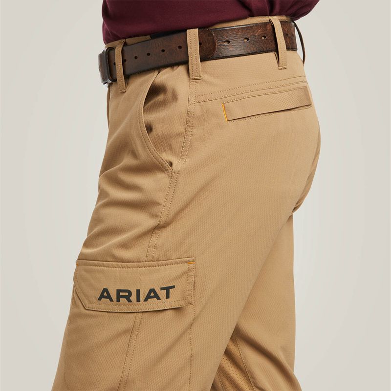 Ariat Rebar M5 Straight Work Flow Ultralight Stackable Straight Leg Pant Khaki Polska | XSJTYQ-047