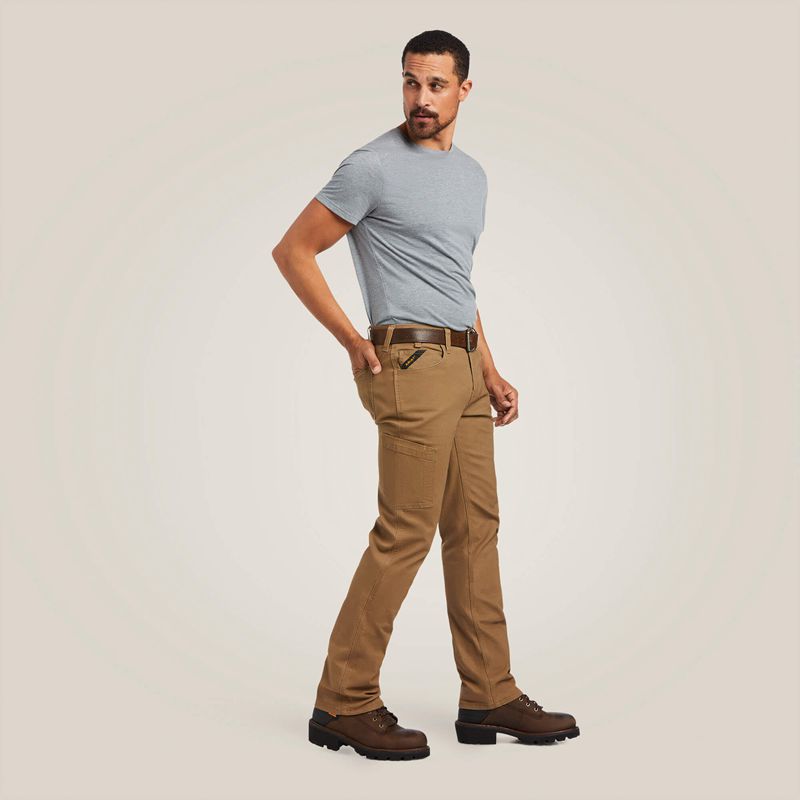 Ariat Rebar M7 Durastretch Made Tough Straight Pant Khaki Polska | PBNWUH-715