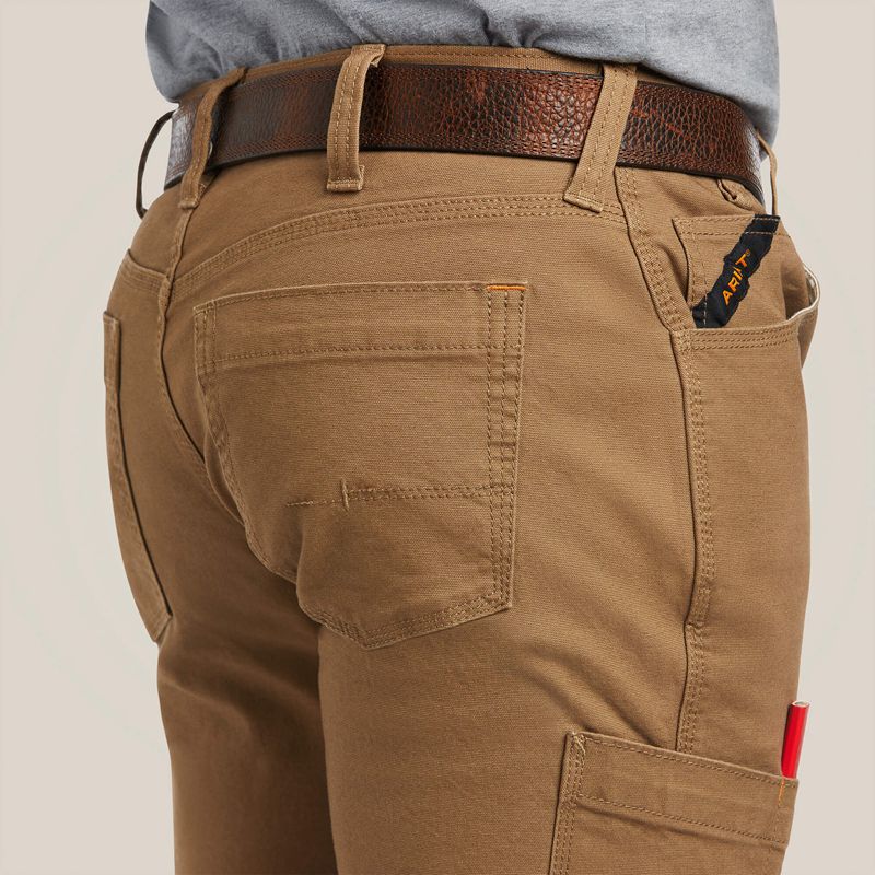 Ariat Rebar M7 Durastretch Made Tough Straight Pant Khaki Polska | PBNWUH-715