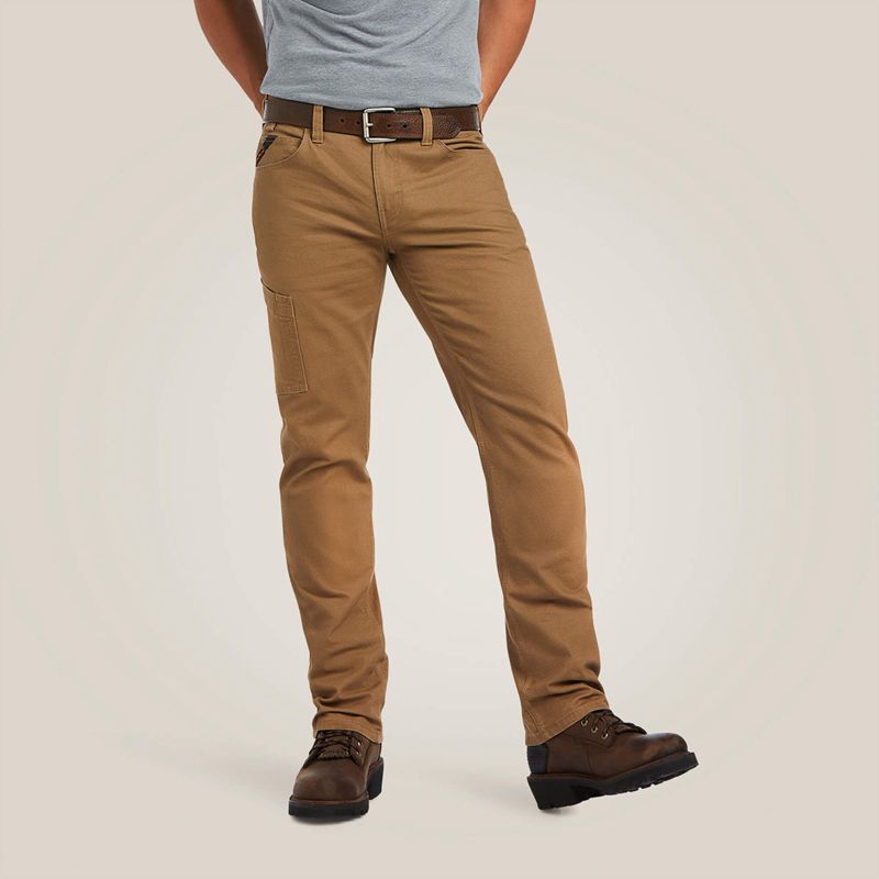 Ariat Rebar M7 Durastretch Made Tough Straight Pant Khaki Polska | PBNWUH-715