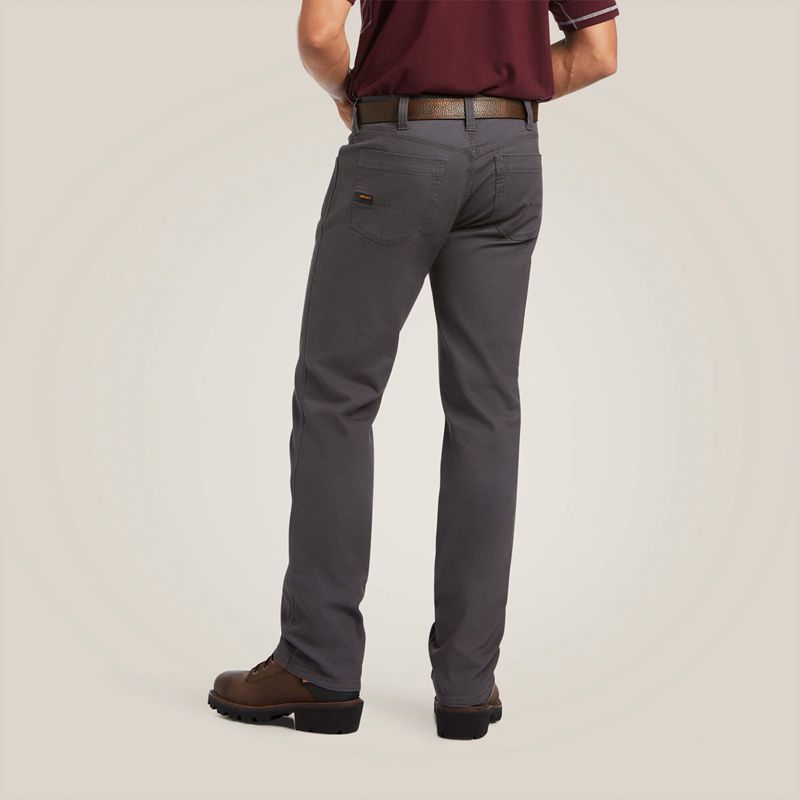 Ariat Rebar M7 Durastretch Made Tough Straight Pant Szare Polska | ZWFARI-840