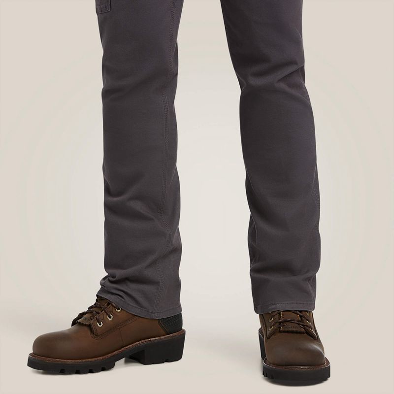 Ariat Rebar M7 Durastretch Made Tough Straight Pant Szare Polska | ZWFARI-840