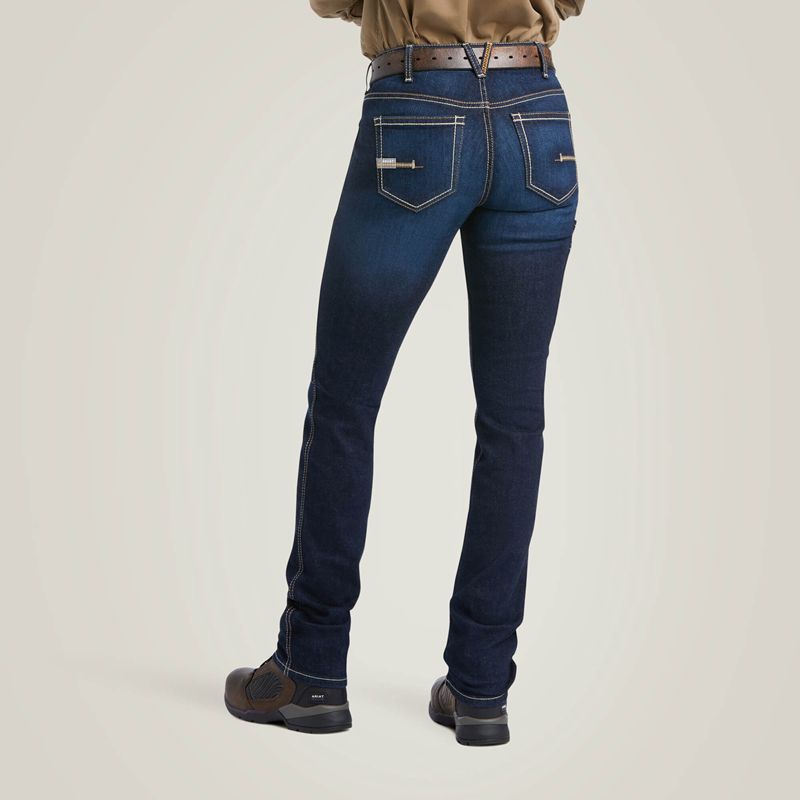 Ariat Rebar Perfect Rise Work Flex Riveter Slim Leg Jean Frances Polska | NISJEP-037