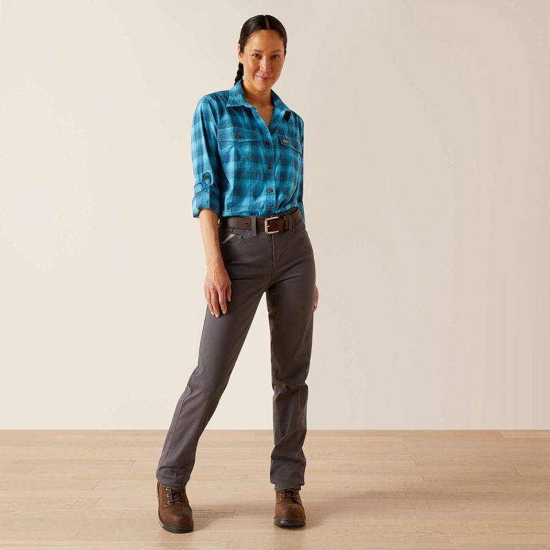 Ariat Rebar Pr Made Tough Straight Pant Szare Polska | TXIOPD-861