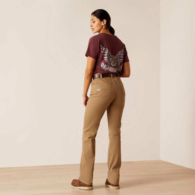 Ariat Rebar Pr Made Tough Straight Pant Khaki Polska | RYDQOV-359