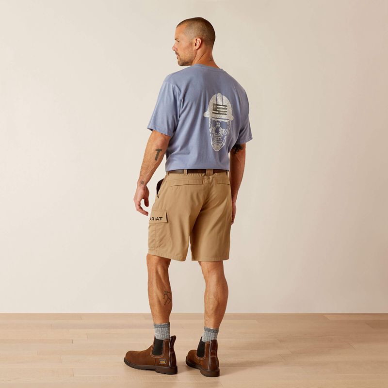 Ariat Rebar Workflow Ultralight Short Khaki Polska | MPIXUC-137