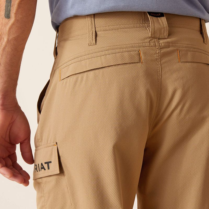 Ariat Rebar Workflow Ultralight Short Khaki Polska | MPIXUC-137