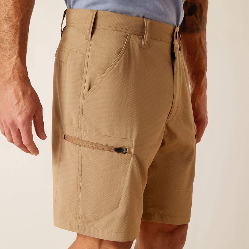 Ariat Rebar Workflow Ultralight Short Khaki Polska | MPIXUC-137