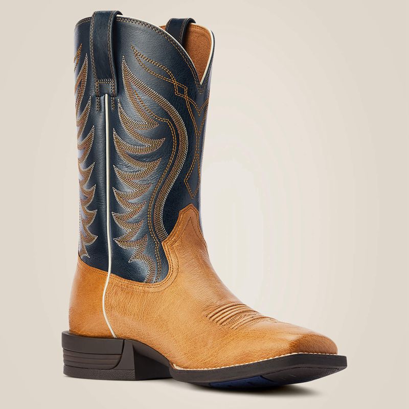 Ariat Reckoning Western Boot Antique Saddle Sq Ostrich Polska | AZIVBS-768