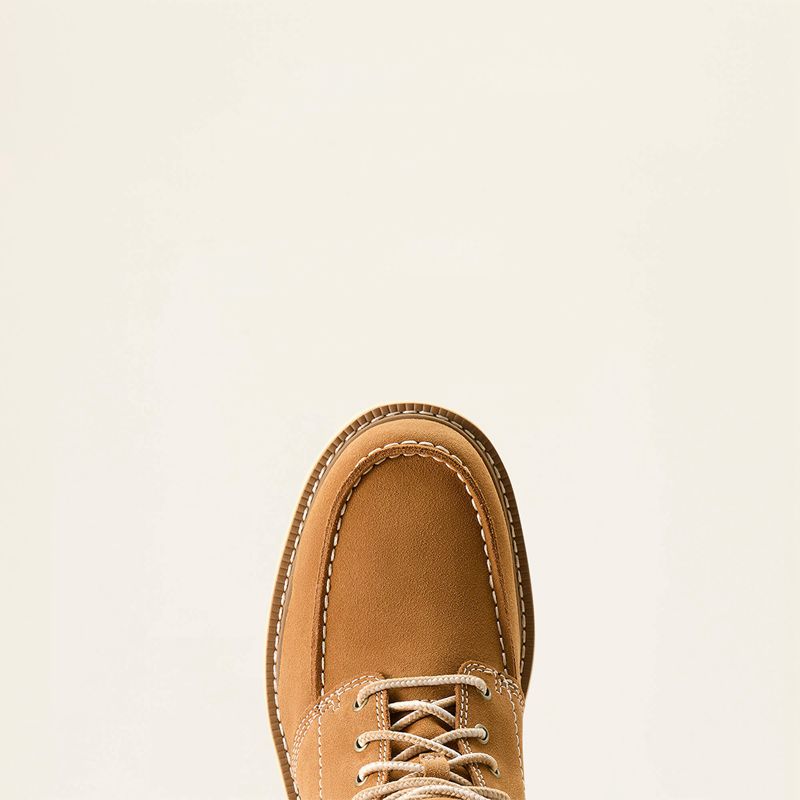 Ariat Recon Lace Boot Natural Suede Polska | YCVMGX-348