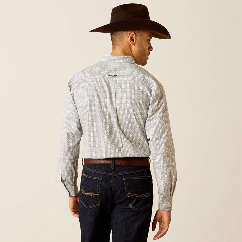 Ariat Reign Classic Fit Shirt Białe Polska | XRGQWO-986